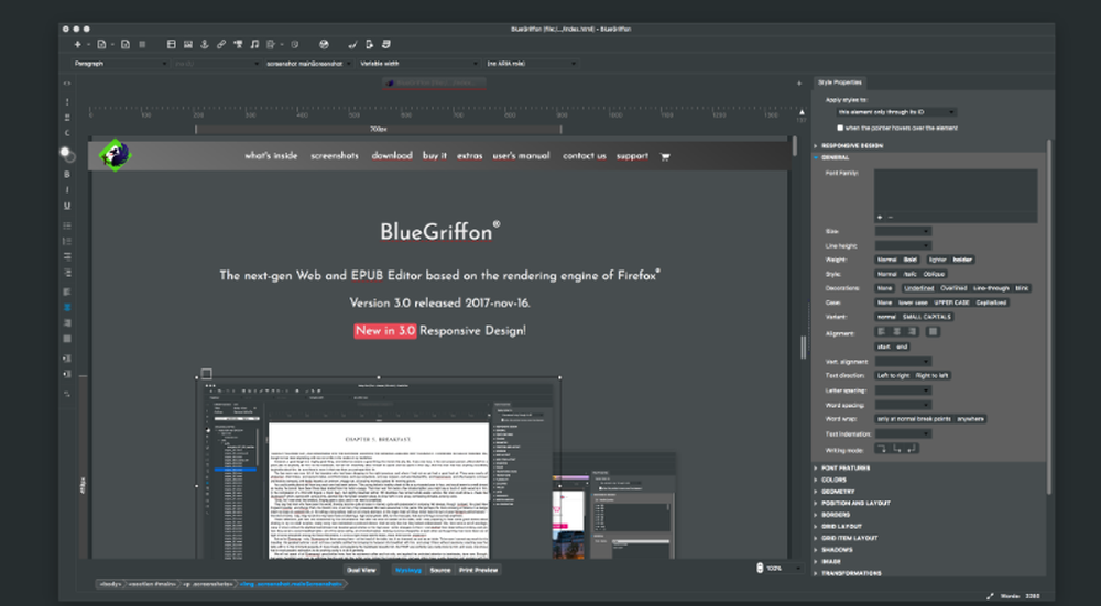 BlueGriffon Screenshot 1