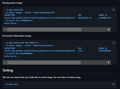 Blueprint/Boilerplate Python Projects Screenshot 1