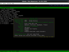 Running pyradio in 'show' mode