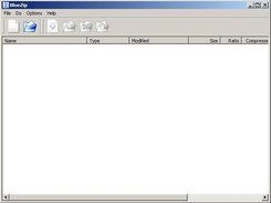 BlueZip with no file opened.