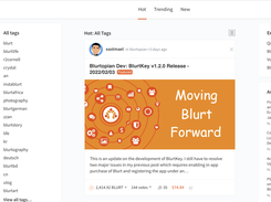 Blurt.blog Screenshot 1