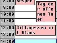 Calendar, day view