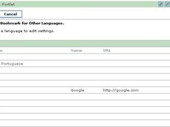 Edit Bookmark - Select a language