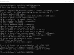 BMP2Sixel command line options