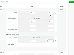 Setting rates in BNBForms