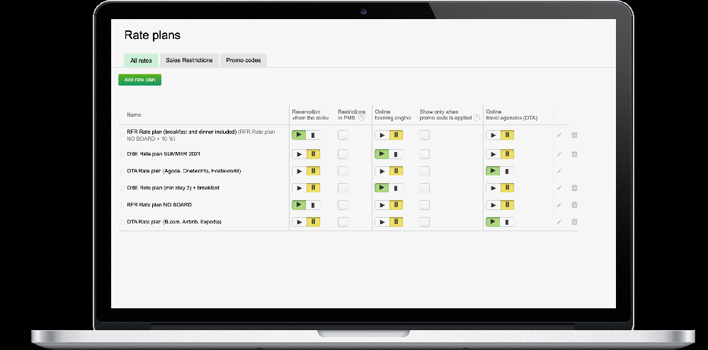 Bnovo Property Management System Screenshot 1