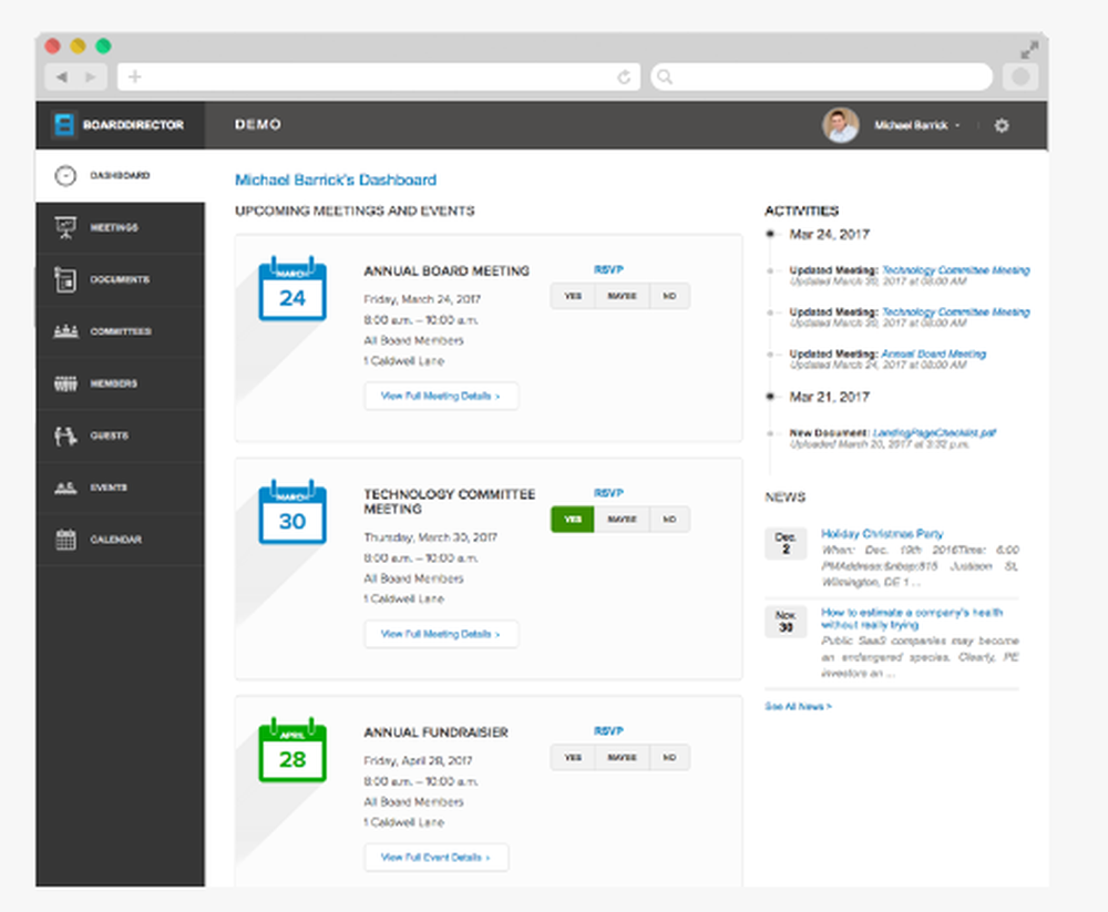 Board Director Screenshot 1