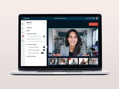 Enjoy a one-screen meeting experience for virtual and hybrid meetings. Share your screen, agenda, and/or documents without the hassle of switching between apps.