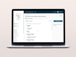 Create and edit your meeting minutes and automatically notify attendees when they have been published.