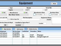 Boat Maintenance Records Screenshot 1