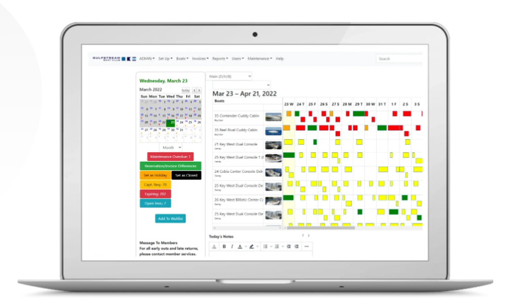 Boat Rental Software Screenshot 1