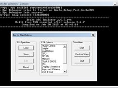 Bochs RPC (win32) Debugger Screenshot 1