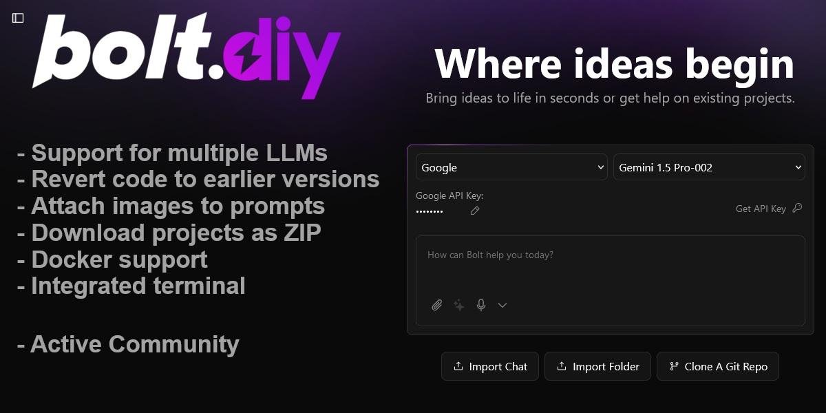 Bolt.new prompting tips