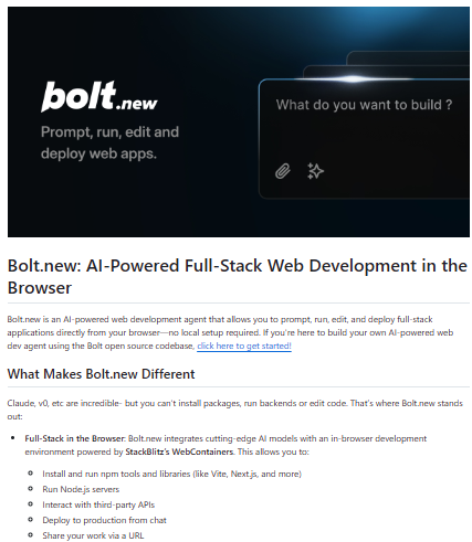 Bolt.new V2 features