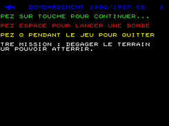 Bombardement - BASIC TO7/8/9 MO5 MC-10 Screenshot 2