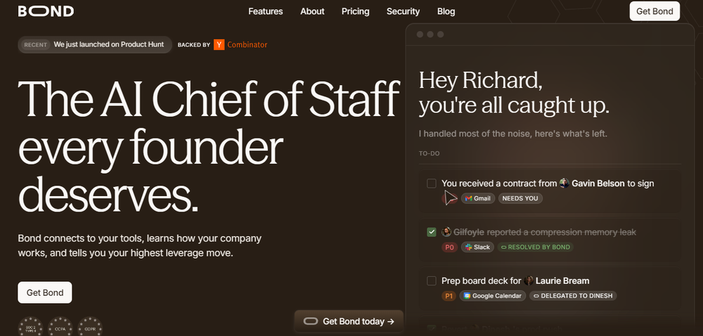 Bond Screenshot 1