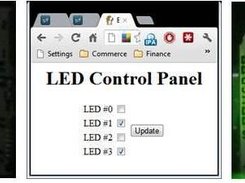 Web-Based LED Control (examples/cgi-bin/led.pl)