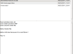 BonneNote main window
