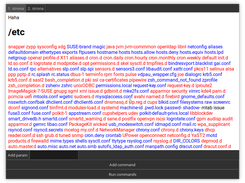 Example program output. Program aim to be ls replacament. Output was colorized by XSLT stylesheets.