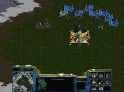 Protoss gathering minerals
