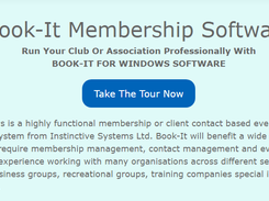 Book-It Membership Software Screenshot 1