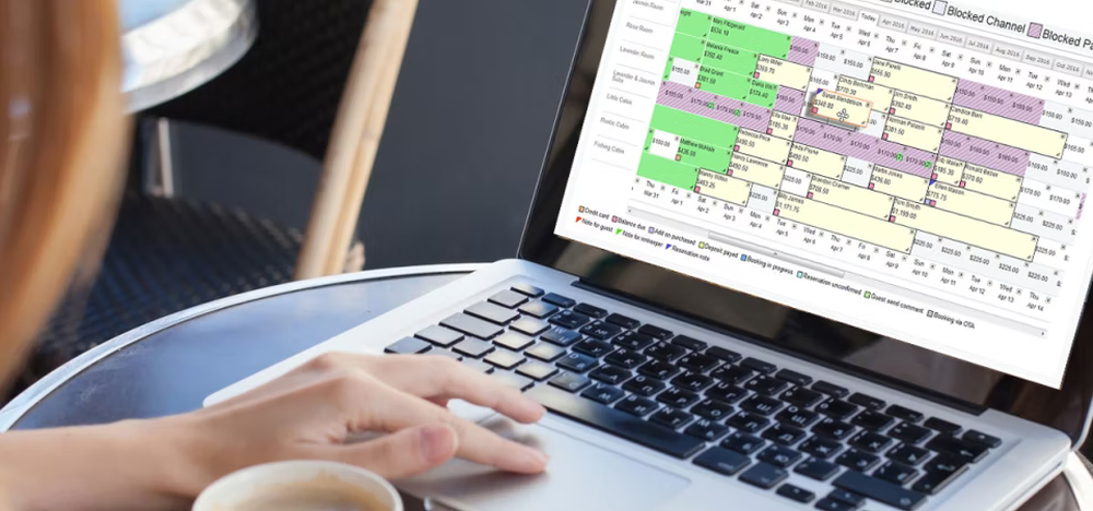 Drag & Drop Calendar enables property managers to easily change dates or resign rooms/units.