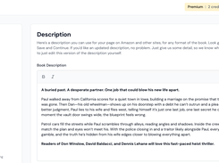 AI generator for book descriptions