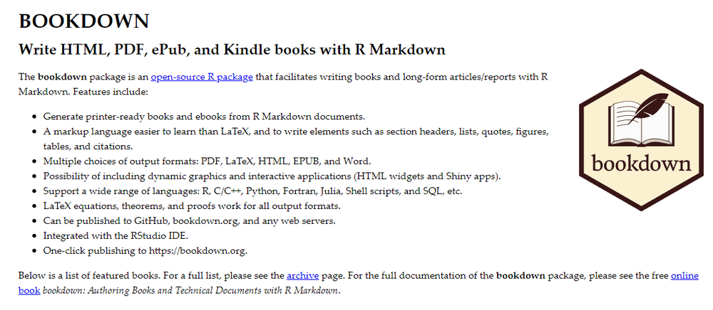 Bookdown Screenshot 1