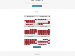 Custom made calendars, rate tables, and booking engines for your site