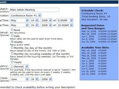 PHP Booking Calendar Screenshot 1