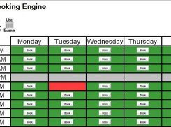 This shows a simple grid based event.