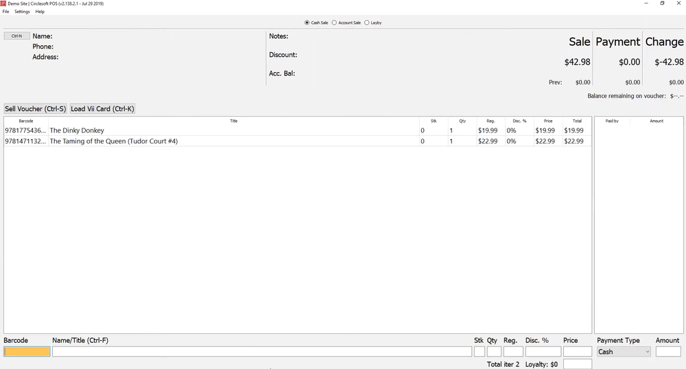 CirclePOS Screenshot 1