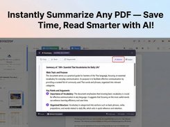 Boost PDF’s AI Summarizer generates concise summaries and key insights from lengthy PDF documents in seconds.