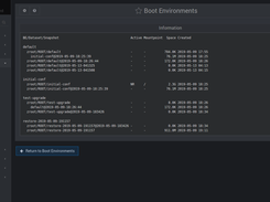 Boot Environments Manager for Webmin Screenshot 2