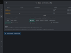 Boot Environments Manager for Webmin Screenshot 3