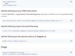 Bootstrap Blazor Component Screenshot 1