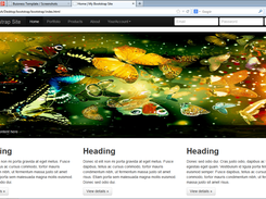 Main page with a slider.