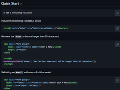 bootstrap-validate Screenshot 1