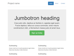 Bootstrap narrow Jumbotron
