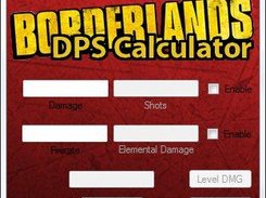 Borderlands DPS Calculator 0.8 Main Window
