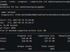 Creating compressed backup