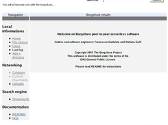 First screenshot of borgshare