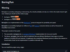 BoringTun Screenshot 1