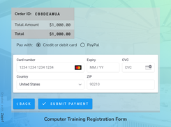 Zapof Form, accepting payment