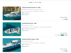 choose your location, the type of boat, dates and set sail!