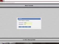 login page