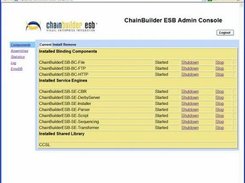 ChainBuilder ESB Admin Console (Web-based)