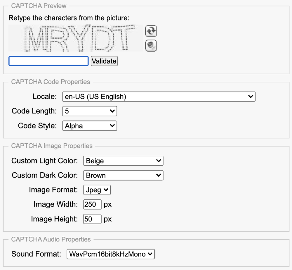 BotDetect CAPTCHA Screenshot 1