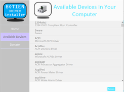 Available devices 