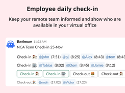 Slack employee checkin